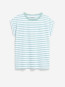 Idaara stripe t-shirt wht foam 