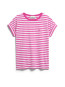 Idaara stripe t-shirt white berry 