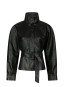 Jaclyn faux leather jacker black 