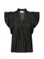 Jayla denim top black 