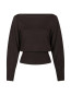Jessen knit blouse brown mel 