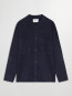 Jonas wool shirt navy 