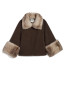 Judie wool coat brown mink 