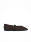 Lautan ballerina suede brown leather 