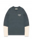 Layerd longsleeve washed grey 