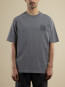 Le t-shirt slogan tresses slate blue 