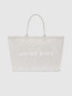 Leo canvas tote bag white leopard 
