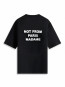 Le t-shirt slogan black 