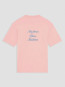 Le t-shirt slogan cursive lpi pink 