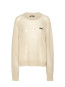 Light knit logo sweater moonbeam 