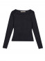 Long sleeve jersey top black 