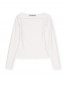 Long sleeve jersey top bright white 