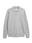 Knit longsleeve polo silver mel 