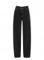 Loose denim jeans dark grey denim 