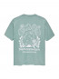 Lost surfer t-shirt teal 