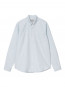 LS c logo shirt blue white 