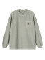 LS loose pocket t-shirt shady green 