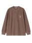 LS loose pocket t-shirt tobacco 