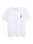 Lualaa flower t-shirt wht multi 