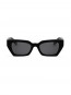 Luna sunglass transparent black grey 