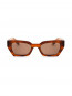 Luna sunglass transparent havana brown OS