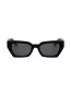 Luna sunglass transparent grey black 