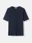 Lyocell wool short sleeve top indigo noir 