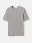 Lyocell wool short sleeve top mid grey 