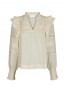 Mauri s voile blouse light yellow 