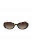 Milan sunglass crystal tortoise brown 