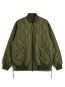 Military down jacket dark olive 