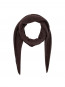 Misty knit scarf dark brown OS