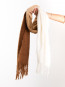 Mohair gradient scarf egret 