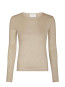 Nella fine rib blouse beige mel 