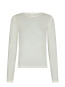 Nella fine rib blouse white 
