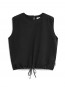 Neraa crinkle top black S