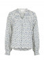 Nipoa dot flower blouse blue M