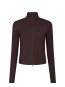 Nolana zip blouse burgundy 