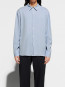 Ossian garment dyed tencel shirt lt blue 