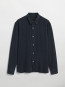 Ossian garment dyed tencel shirt dk navy 