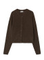 Oui 19a cardigan choco chine 