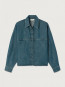 Ozy 06a denim blouse medium green XS/S