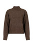 Paulina knit blouse brown melange 