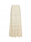 Pillina crochet knit skirt creme 