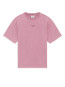 Classic slogan t-shirt dk pink 