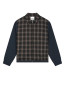 Plaided shirt jacket plaid 