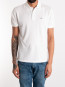 Stretch piquet poloshirt gauze white 