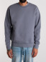 Relaxed loopback crewneck soft steel 