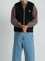 Rail zip vest nero 