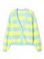 Rax 19b cardigan jaune flou raye M/L